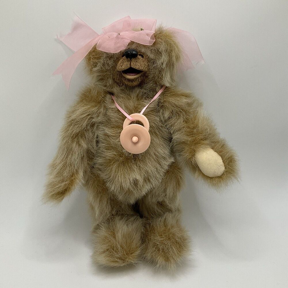 Vintage Kimbearly's Originals By A&A Plush Gabriella Bear Champ Posable